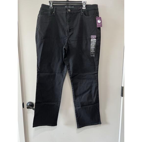 Bundle Gloria Vanderbilt Jeans Black /Grey Rinse Rail Straight Slimming NWT S-18 - Picture 2 of 10